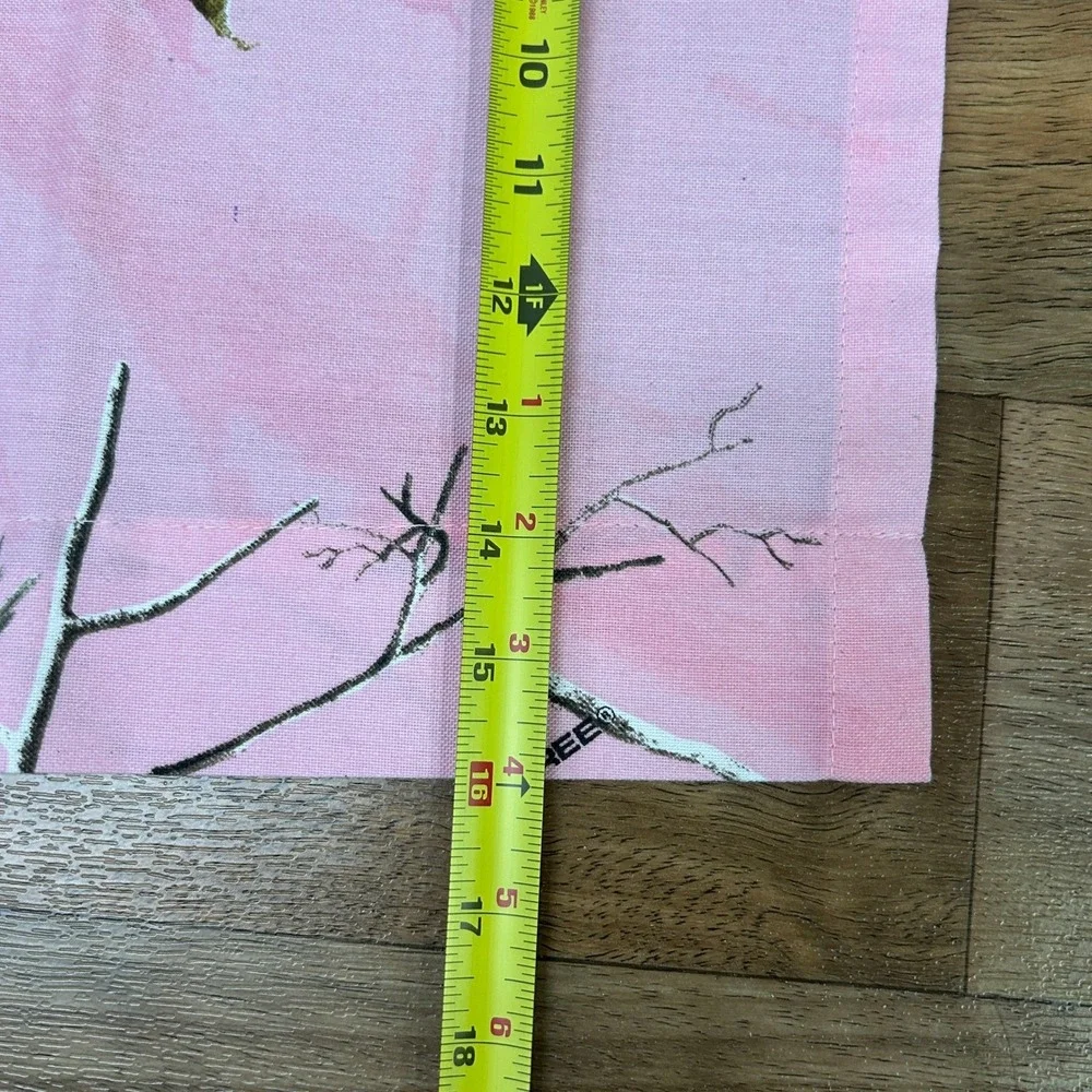 Pink Camo Valance Curtains Set of 3 Hunting Cabin Lodge‎ Decor Realtree